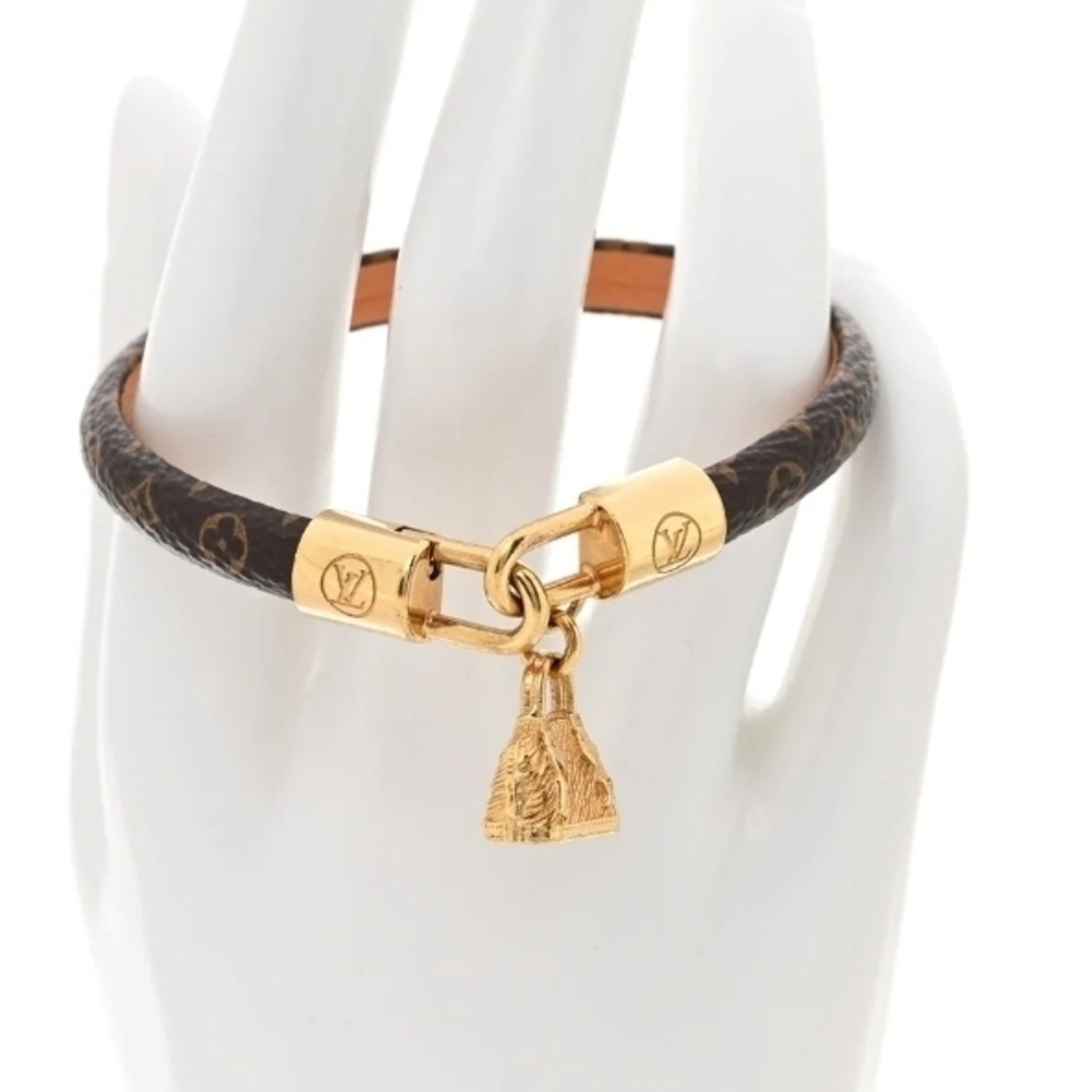 Louis Vuitton Gold and Brown Charm Bracelet